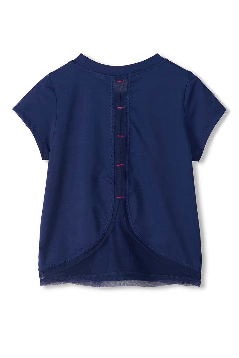 Kids' Mesh Trim T-Shirt, Alternate, color, ESTATE BLUE