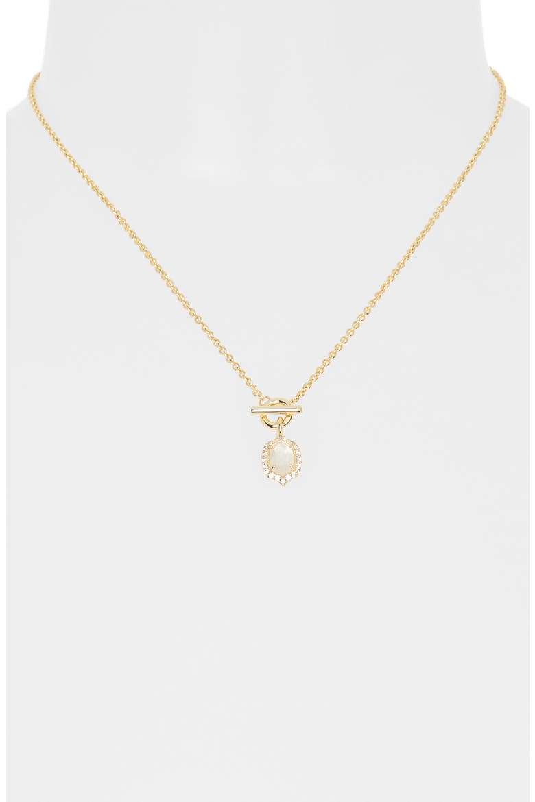 Daphne Crystal & Mother-of-Pearl Pendant Necklace, Alternate, color, GOLD IVORY MOTHER OF PEARL