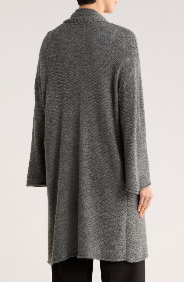 Renee C Open Front Sweater Cardigan, Alternate, color, Charcoal