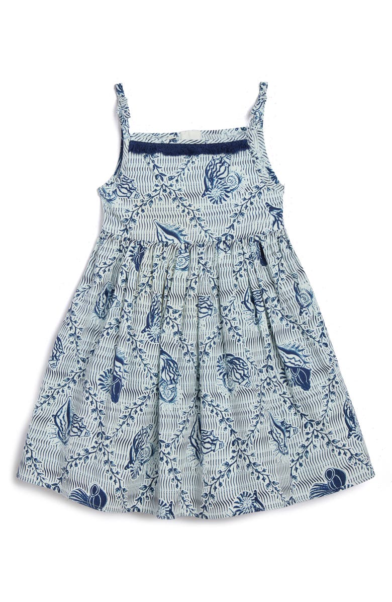 Pippa & Julie Kids' Tracy Seashell Sundress, Main, color,
