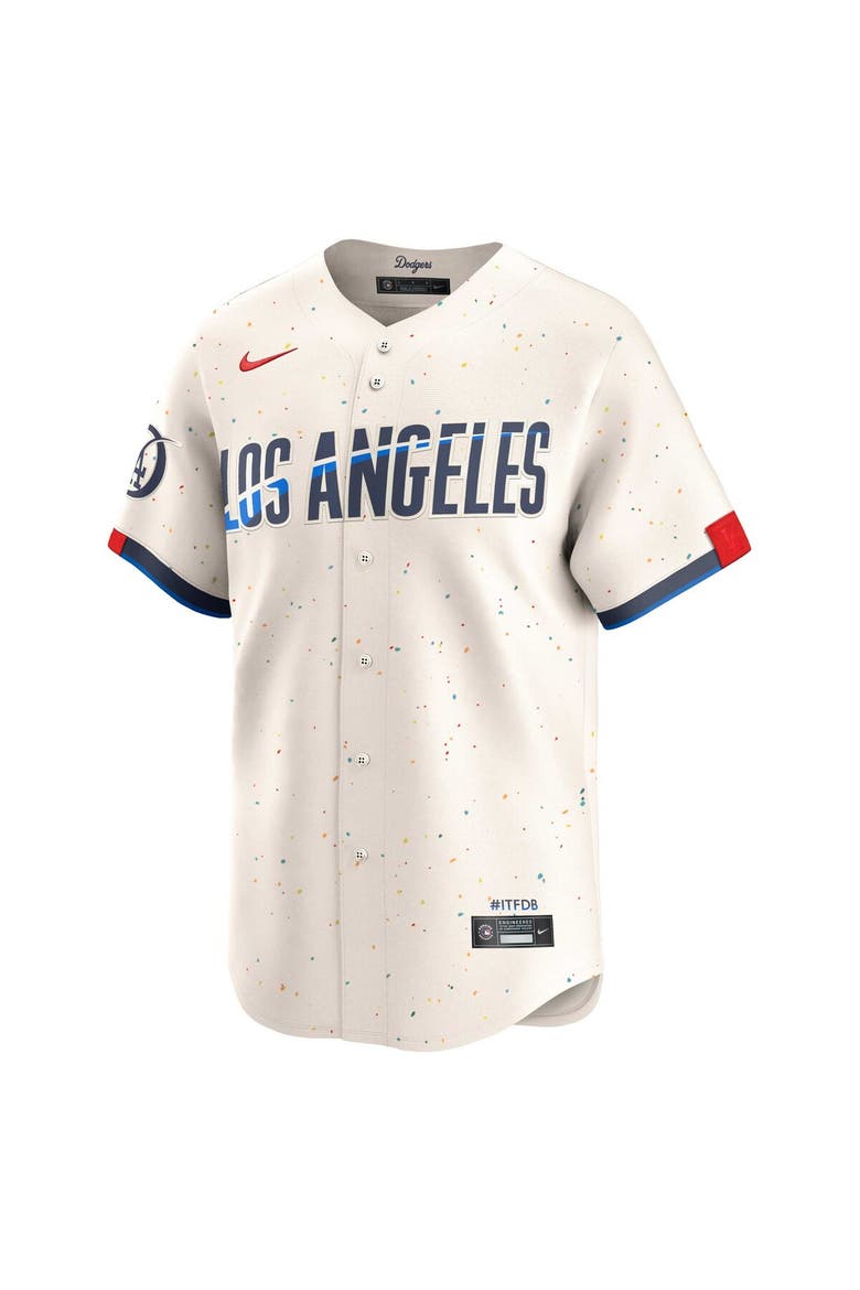 Men's Nike  Cream Los Angeles Dodgers 2024 City Connect Limited Jersey, Alternate, color, Cream