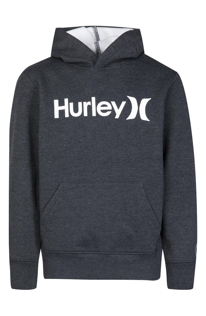 Hurley Heat Fleece Logo Hoodie, Main, color, K08black H