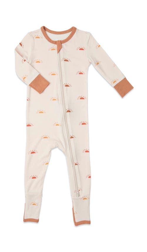 Everly Grey Convertible Romper Fitted Long Sleeve Pajama In Neutral