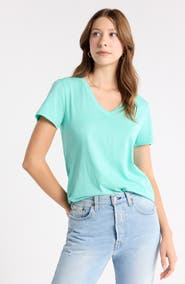 1901 V-Neck Cotton T-Shirt