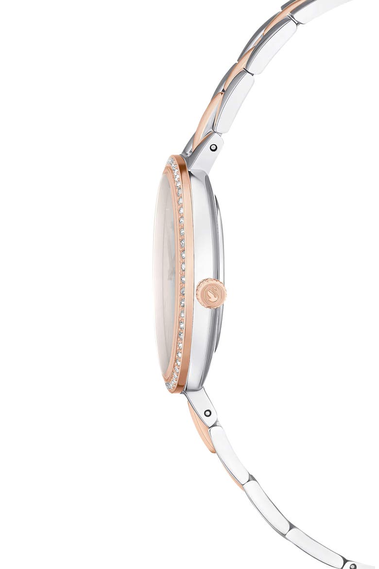 Cosmopolitan Pavé Bracelet Watch, 32mm, Alternate, color, SILVER TONE
