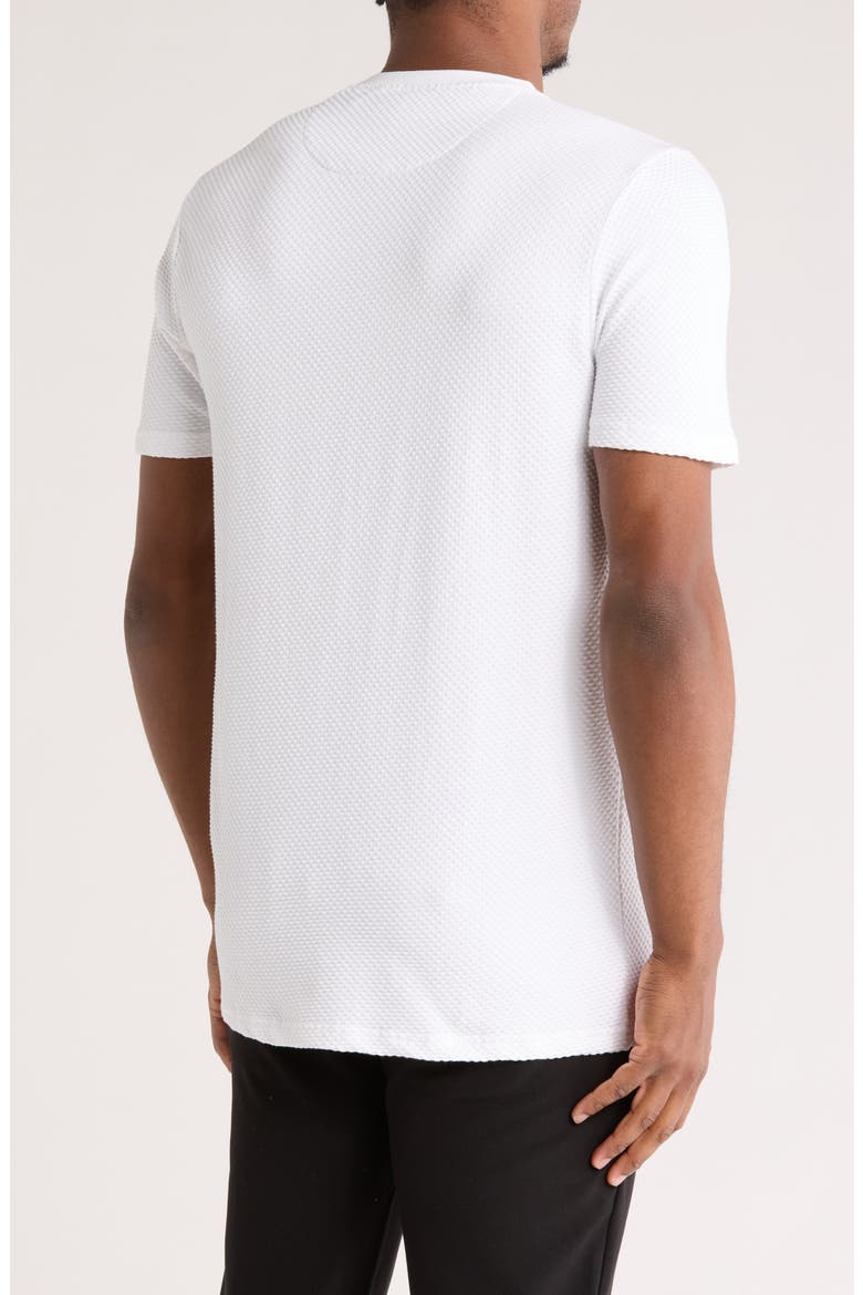 Textured Crewneck T-Shirt, Alternate, color, WHITE