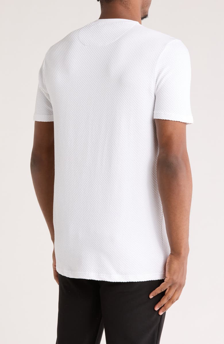 DENIM AND FLOWER Textured Crewneck T-Shirt, Alternate, color,