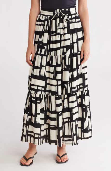 Caslon® Tiered Drawstring Maxi Skirt