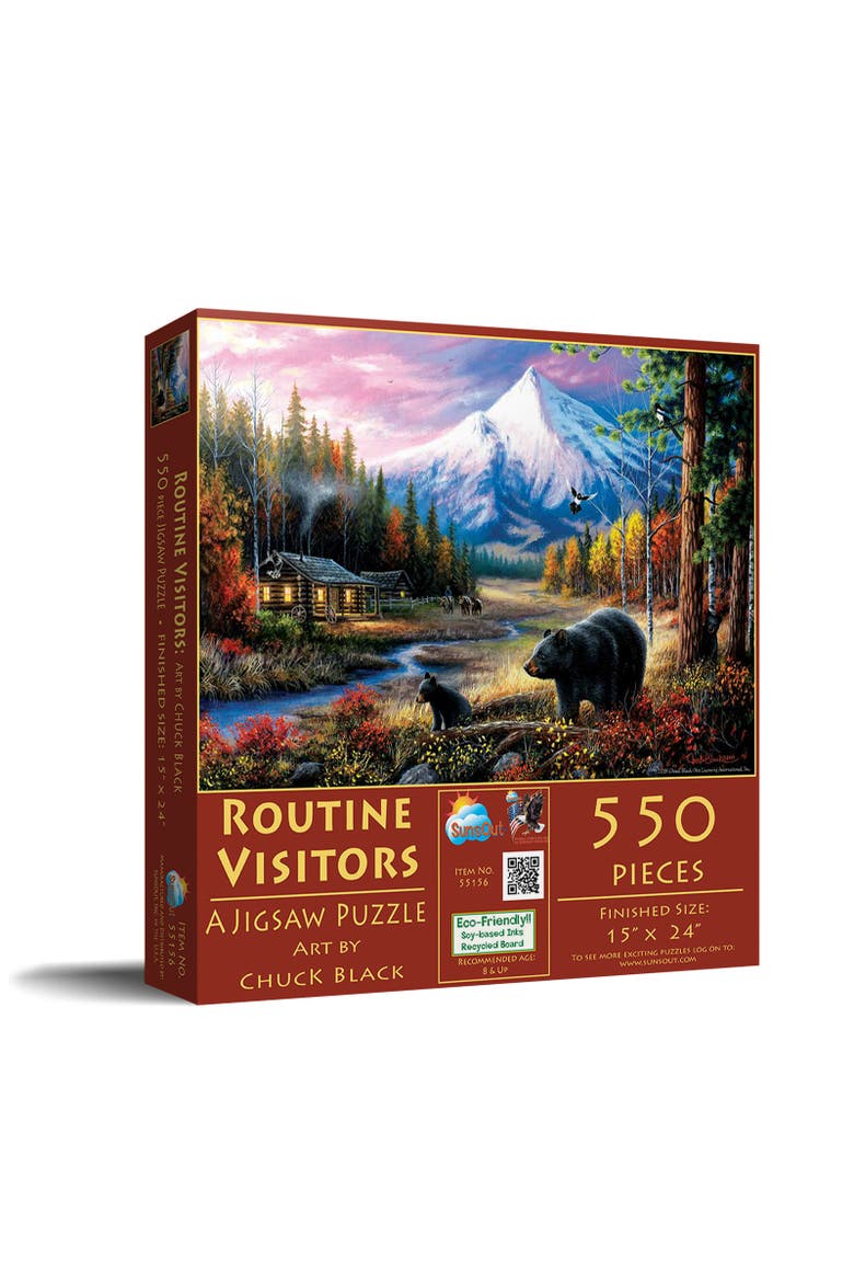 Routine Visitors 550 piece Jigsaw Puzzle for Adults, Main, color, Multicolor