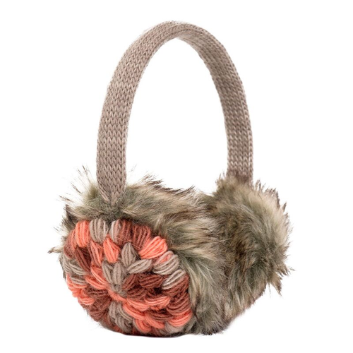 Nirvana Designs Kaleidoscope Earmuffs In Rust Multi