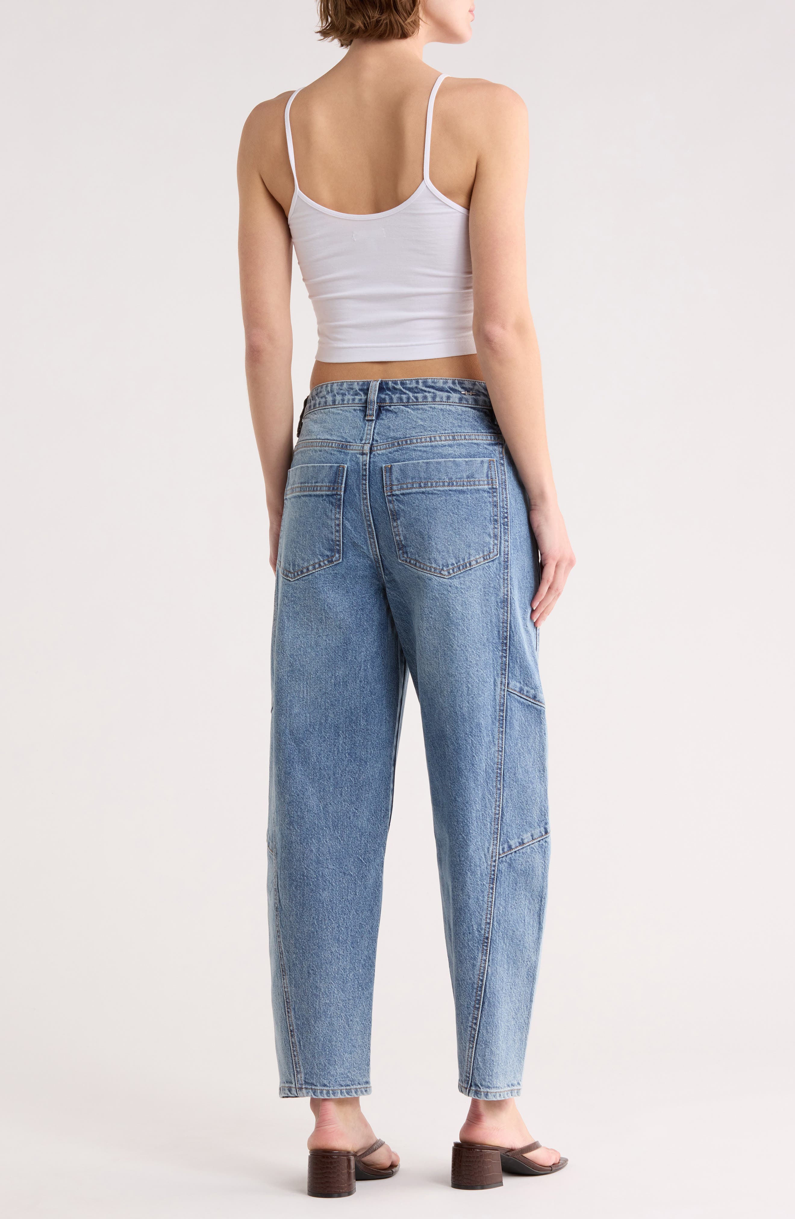 Brant High Waist Crop Barrel Jeans - image 2