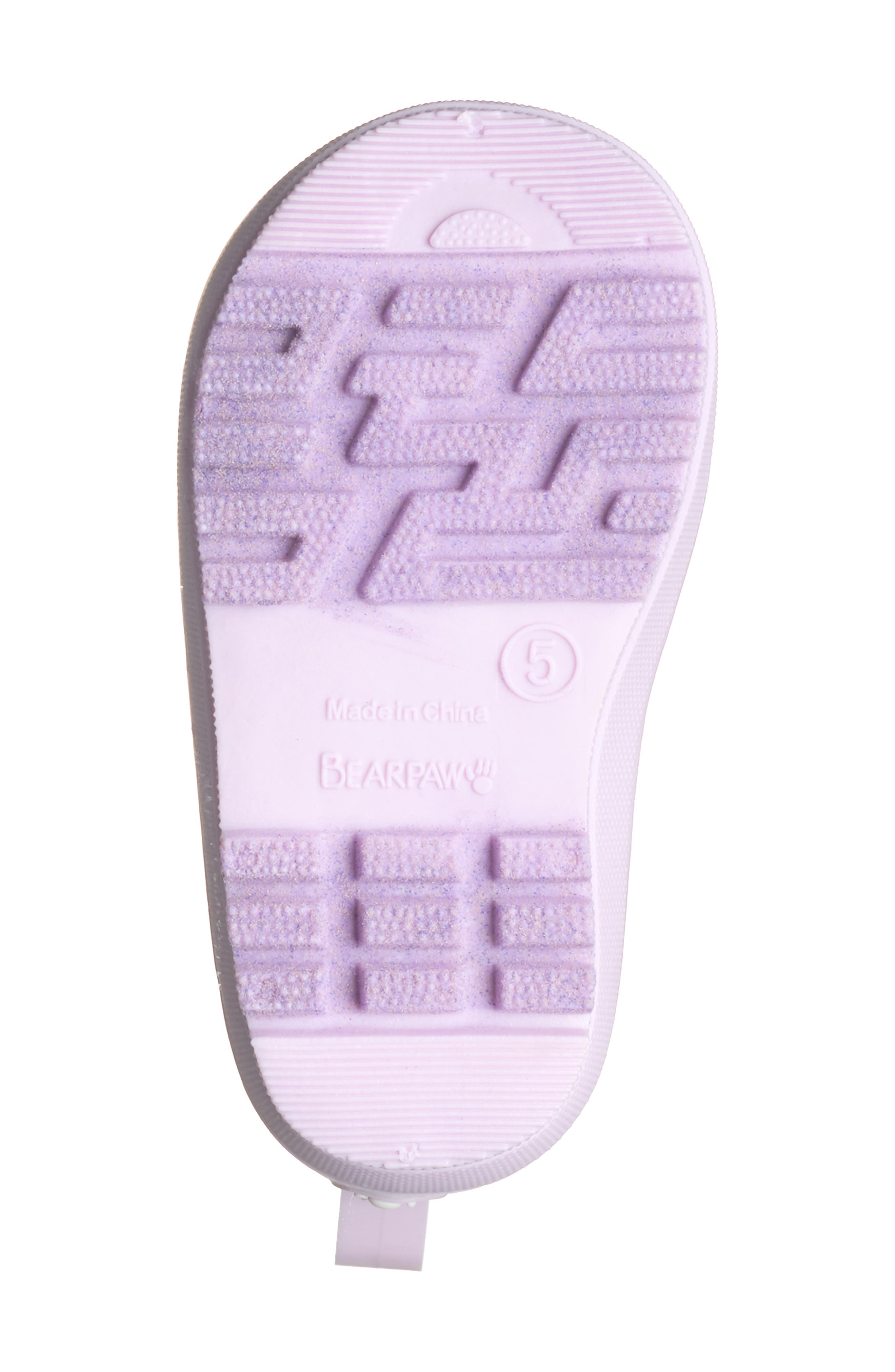 BEARPAW Kids' Shortie Rain Boot, Alternate, color, Lilac Gloss