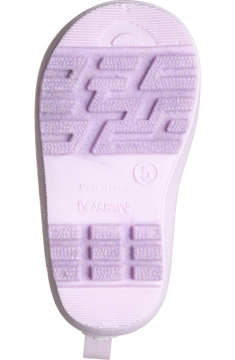 BEARPAW Kids' Shortie Rain Boot, Alternate, color, Lilac Gloss