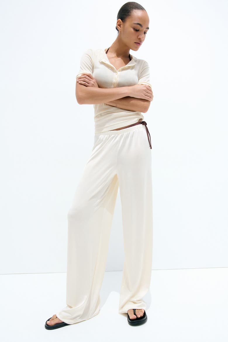 Jersey Pull-on Pants, Main, color, Cream