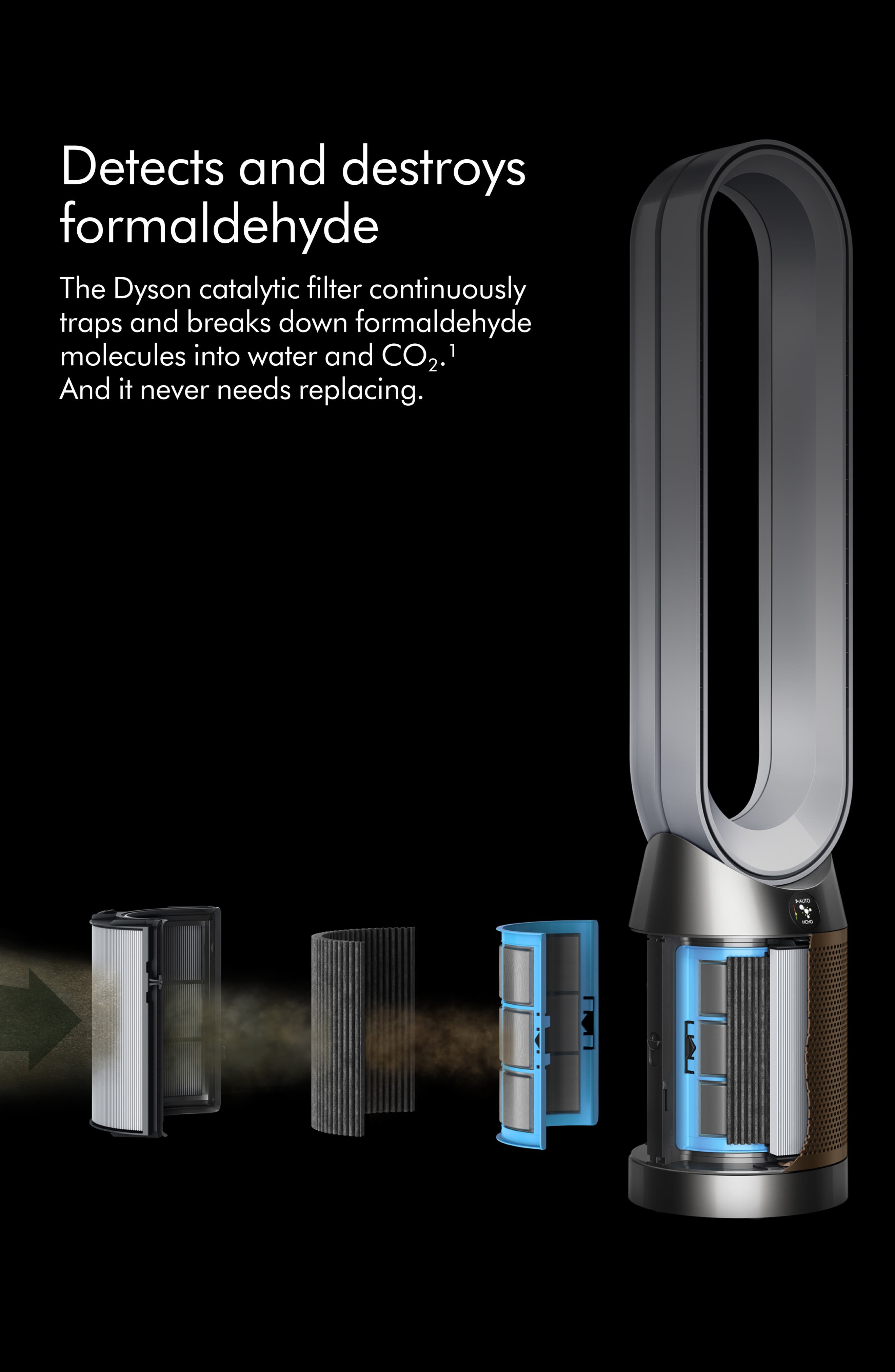 Dyson Purifier Cool Formaldehyde™ TP09 Purifing Fan - White/Gold