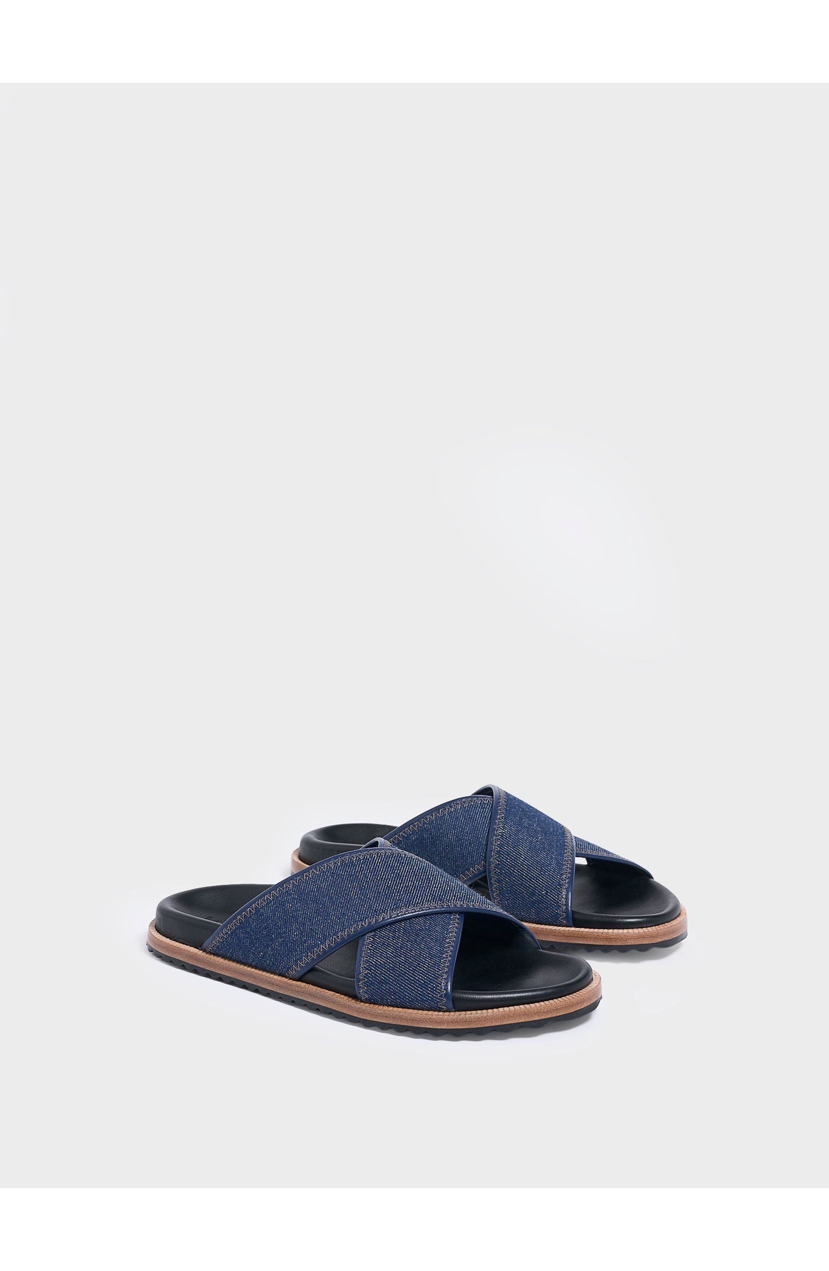 MARION PARKE Avery Molded Footbed | Denim, Alternate, color, Navy Denim