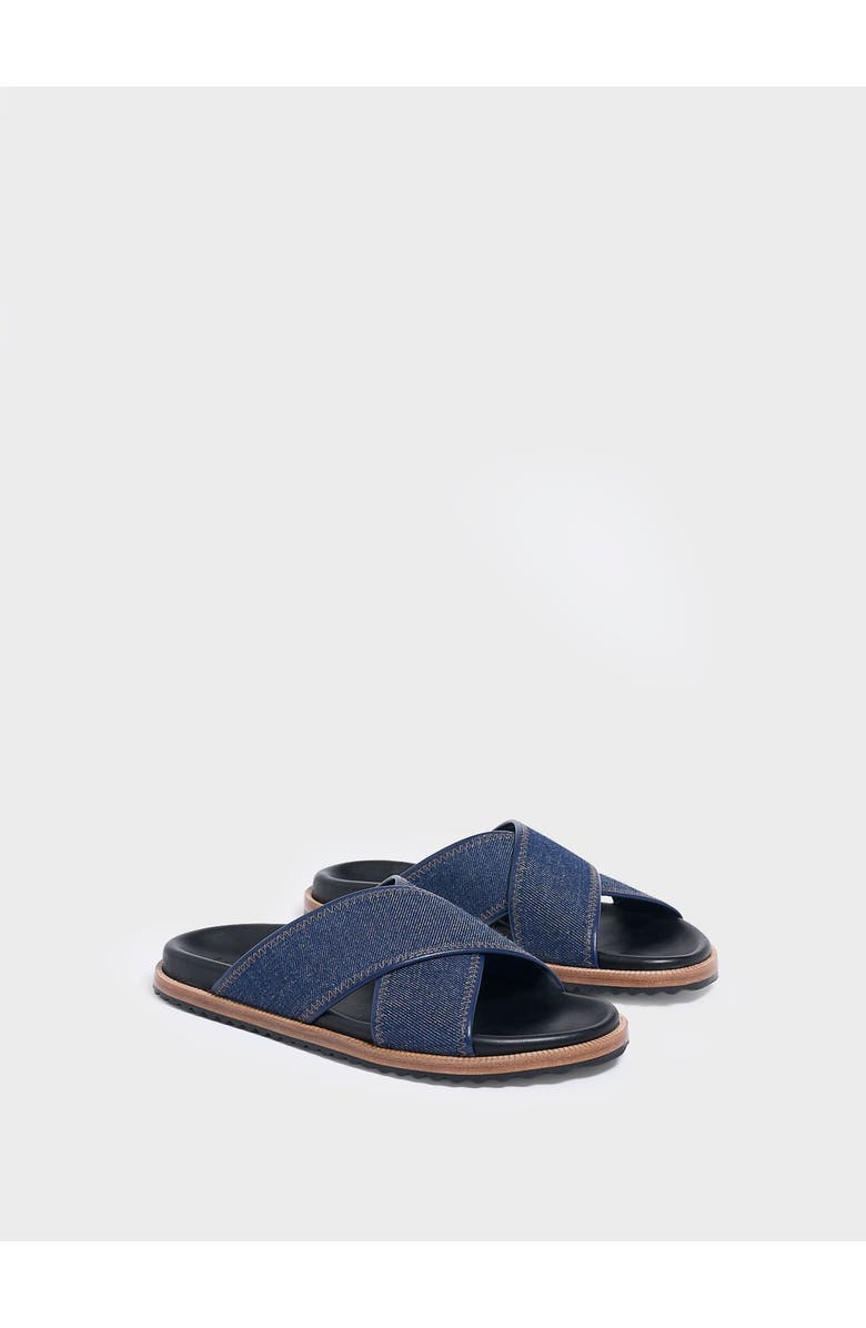 MARION PARKE Avery Molded Footbed | Denim, Alternate, color, Navy Denim