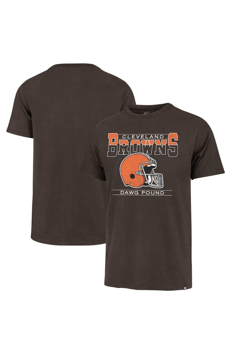 '47 Men's '47 Brown Cleveland Browns Time Lock Franklin T-Shirt, Main, color, 
