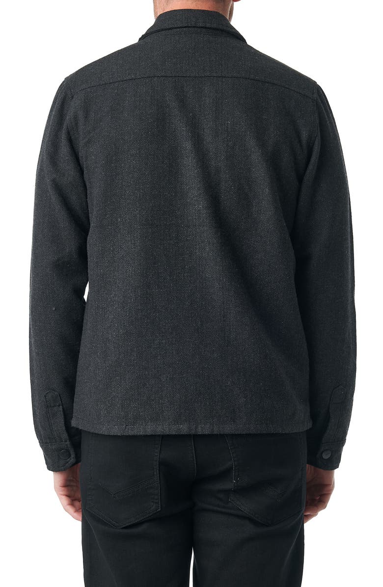 Ezekiel Turner Herringbone Snap Button Overshirt, Alternate, color, 