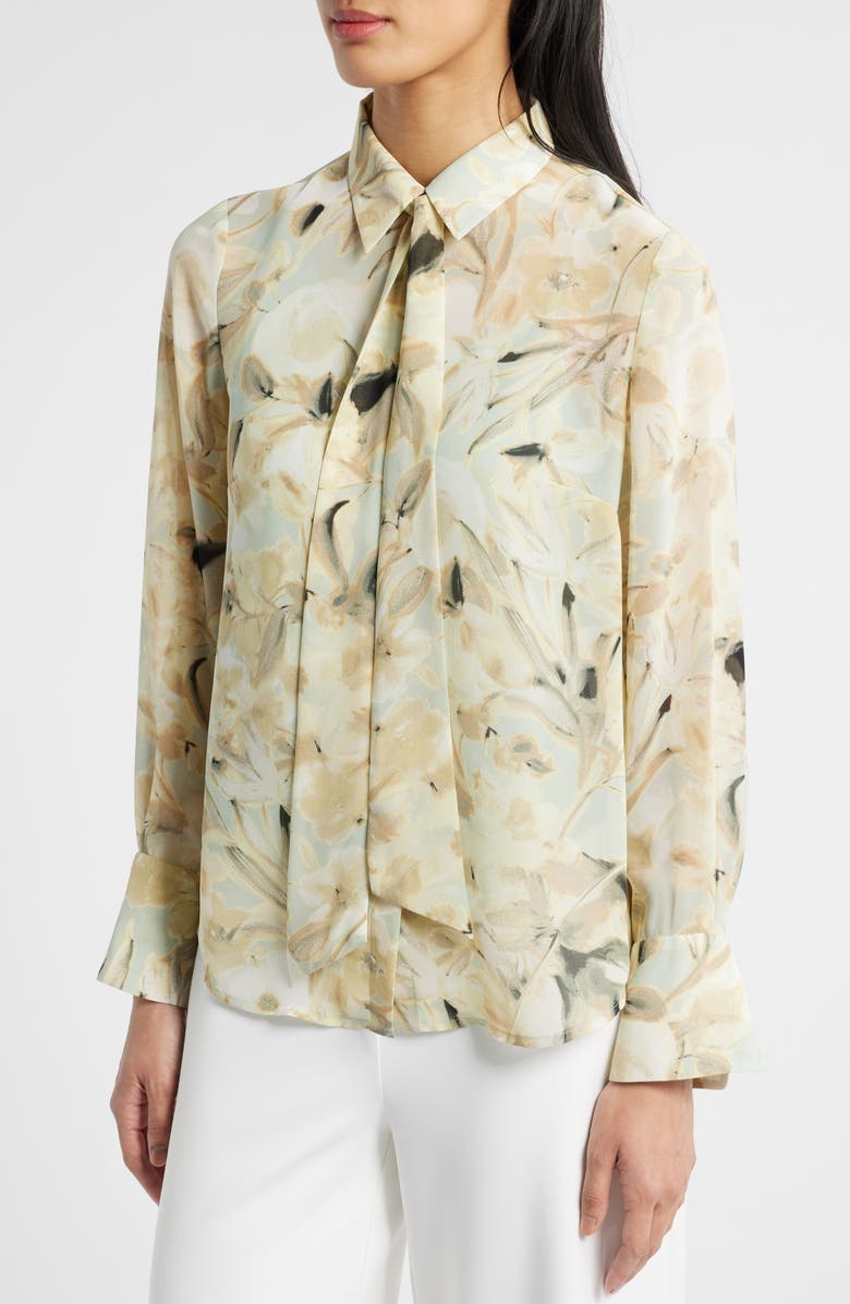 Anne Klein Extended Cuff Button-Up Shirt, Alternate, color, 