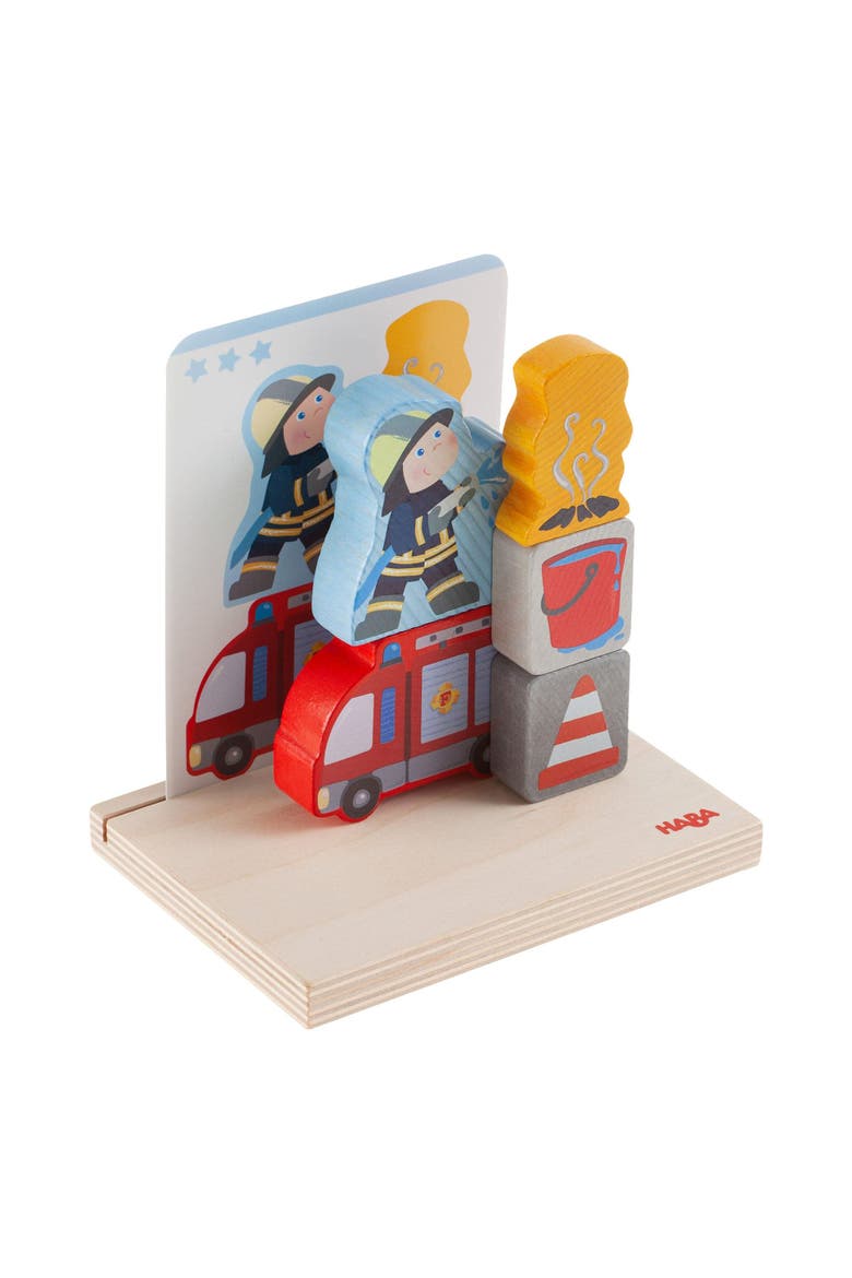 Fire Brigade Stacking Toy, Alternate, color, Multi