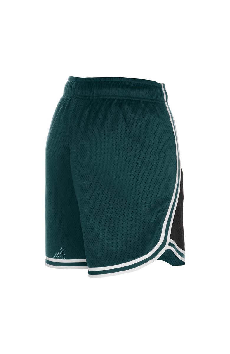 New Era Women's New Era Black/Midnight Green Philadelphia Eagles Sport Classics Mesh Shorts, Alternate, color,