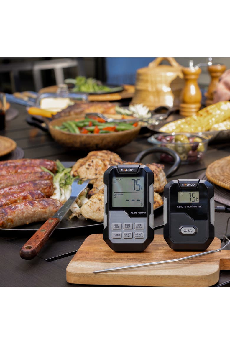 Long Range Wireless Remote Cooking Thermometer, Dual Probe, Alternate, color, Black/Grey