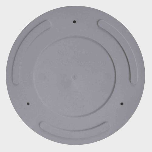 Bloem 12 Inch Mathers Round Planter With Saucer Tray In Gray