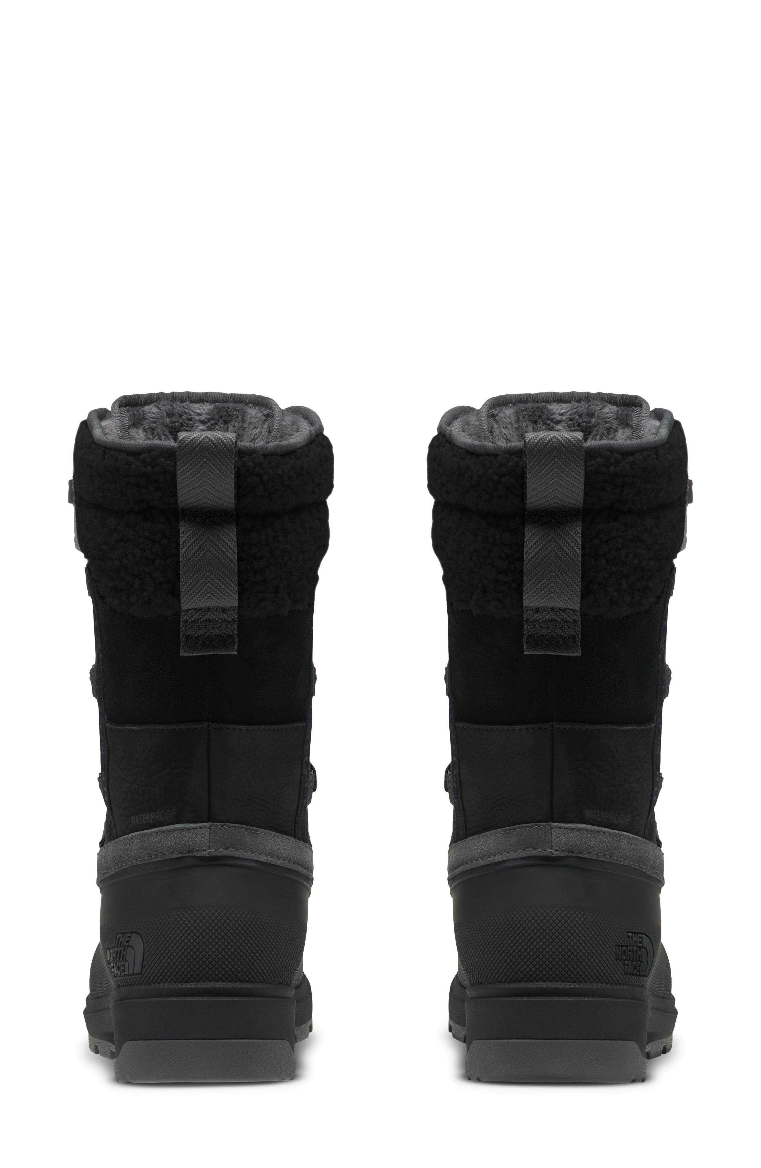 The North Face Shellista V Mid Waterproof Insulated Boot, Alternate, color, Black/ Asphalt Grey