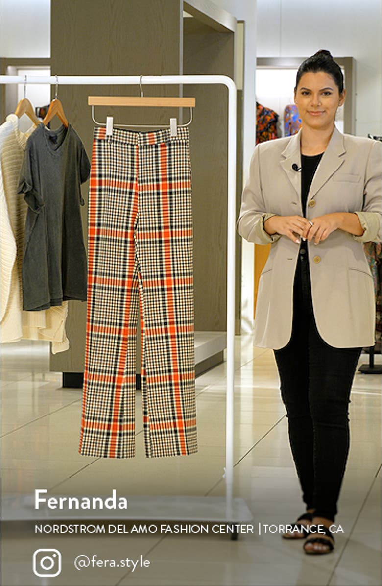 Jules Plaid Wide Leg Pants, sales video thumbnail