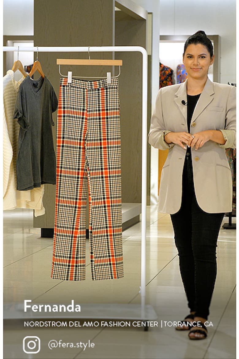 Jules Plaid Wide Leg Pants video