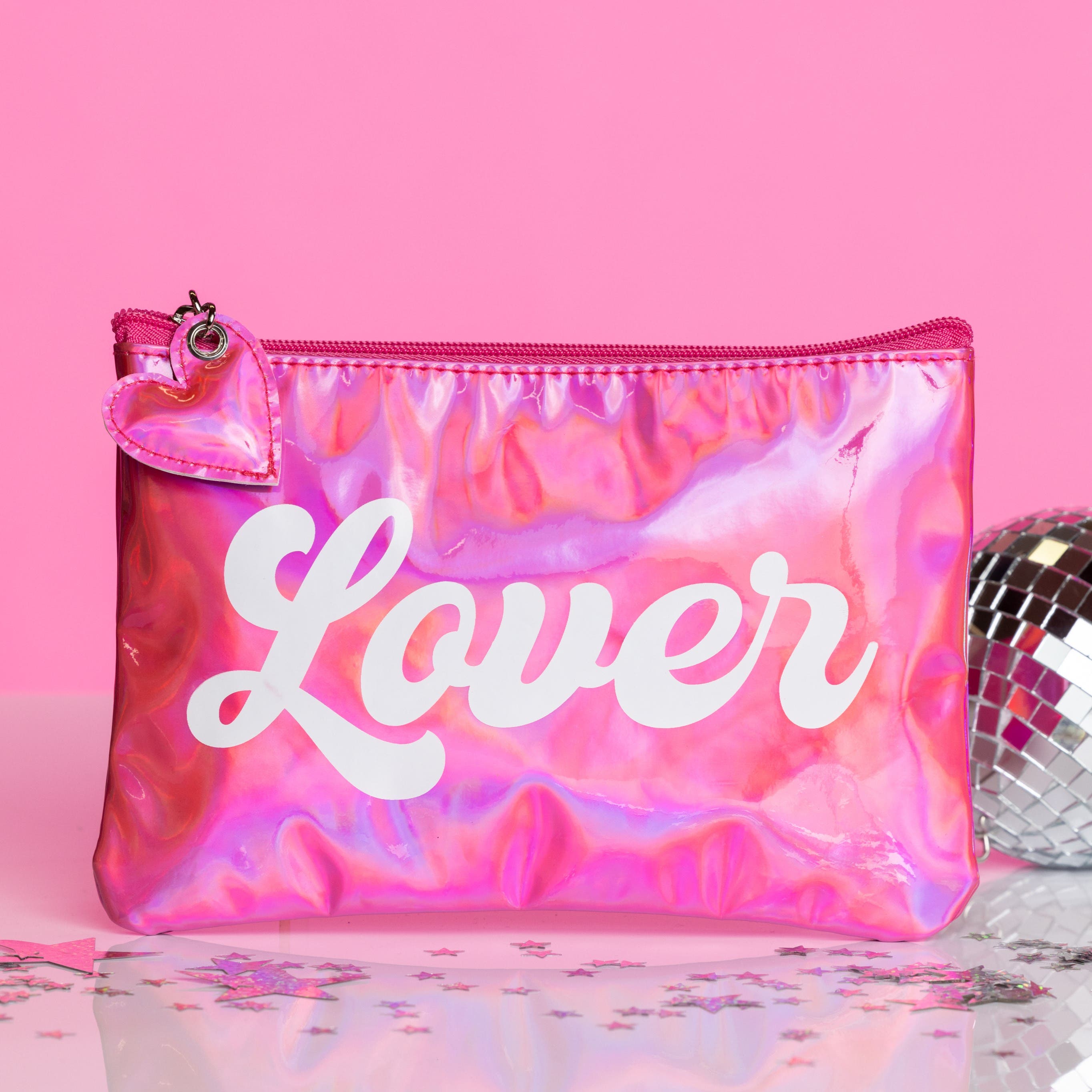 Lover Metallic Bag Plastic Pink, Alternate, color, Pink