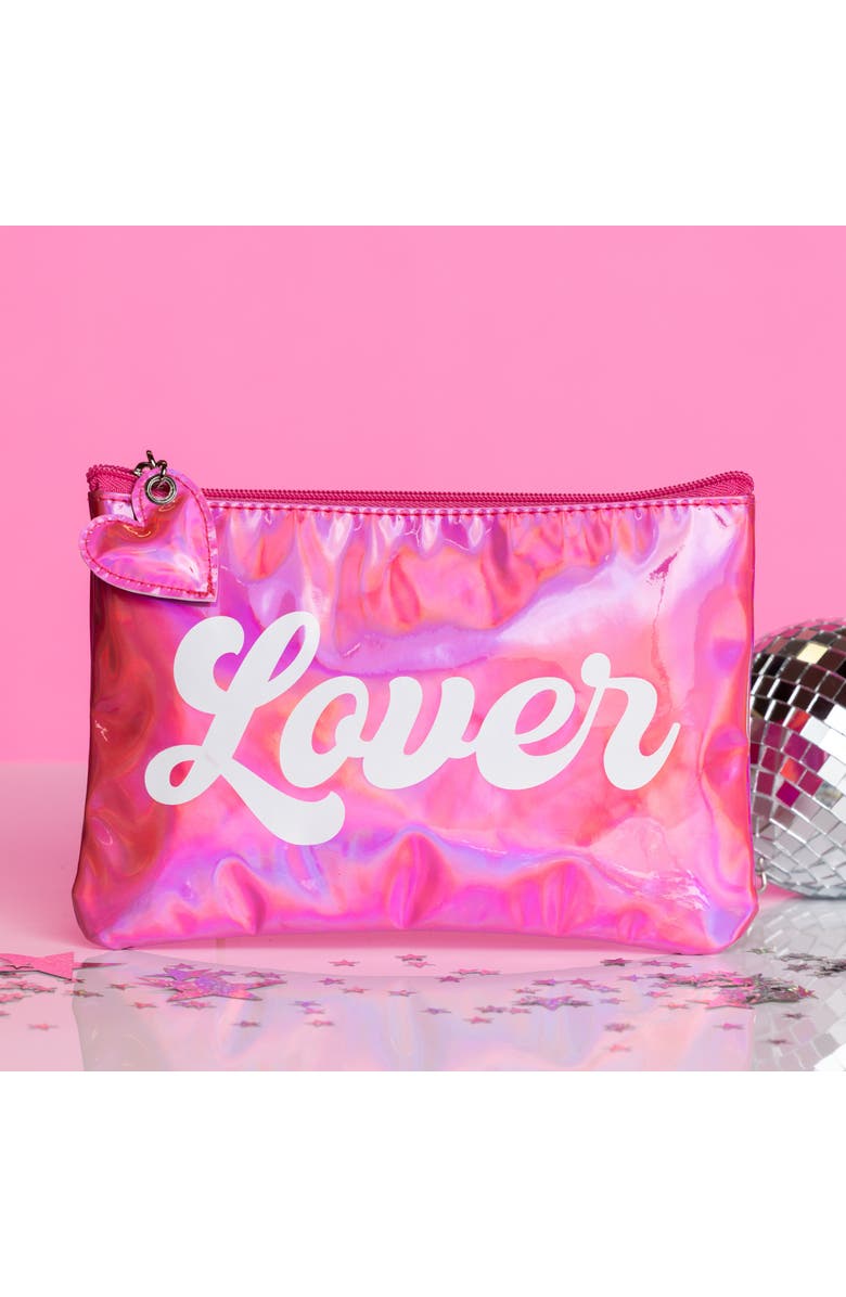 Totalee Gift Lover Metallic Bag Plastic Pink, Alternate, color, Pink