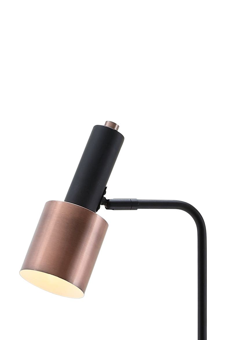 Brady 59.50" Metal LED Task Floor Lamp, Copper/Black, Alternate, color, Copper/Black