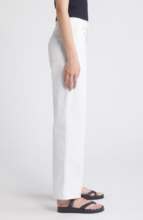Frame High-waisted Barrel Jeans For In White