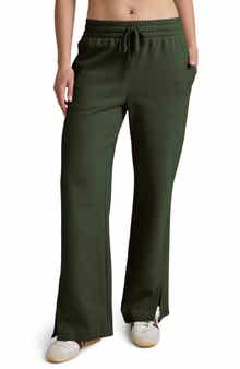 LuxeFleece Side Slit Wide Leg Pants