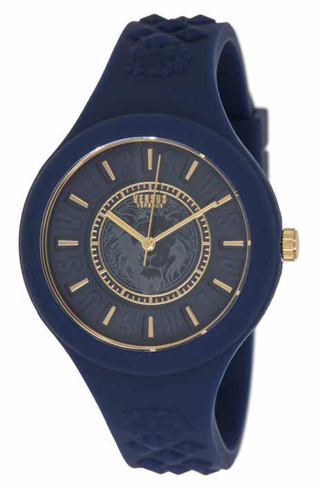 VERSUS Versace Fire Island Silicone Strap Watch, 39mm