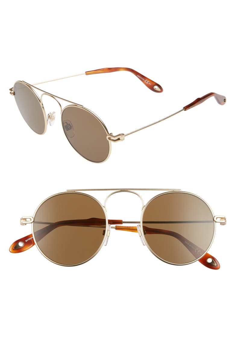48mm Retro Sunglasses, Main, color, SMTT GOLD