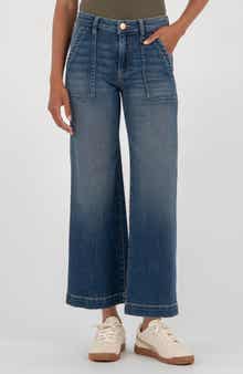 KUT from the Kloth High Waist Wide Leg Jeans