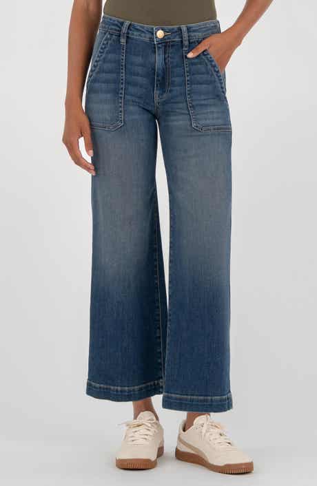 KUT from the Kloth High Waist Wide Leg Jeans