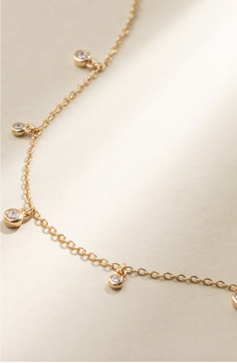 MADE BY MARY CZ Poppy Floating Bracelet, Alternate, color, Gold Vermeil