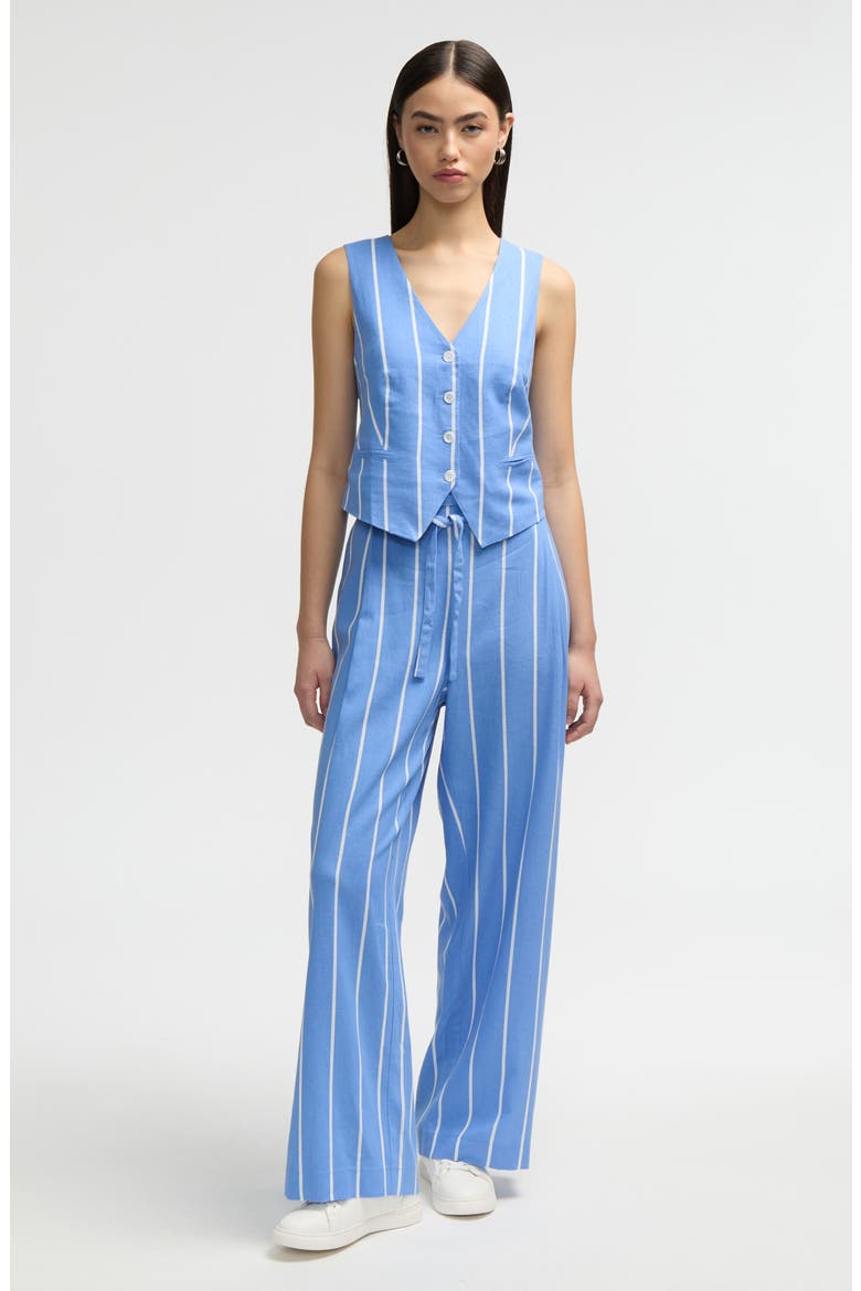 Stripe Vest, Alternate, color, BLUE/ WHITE STRIPE