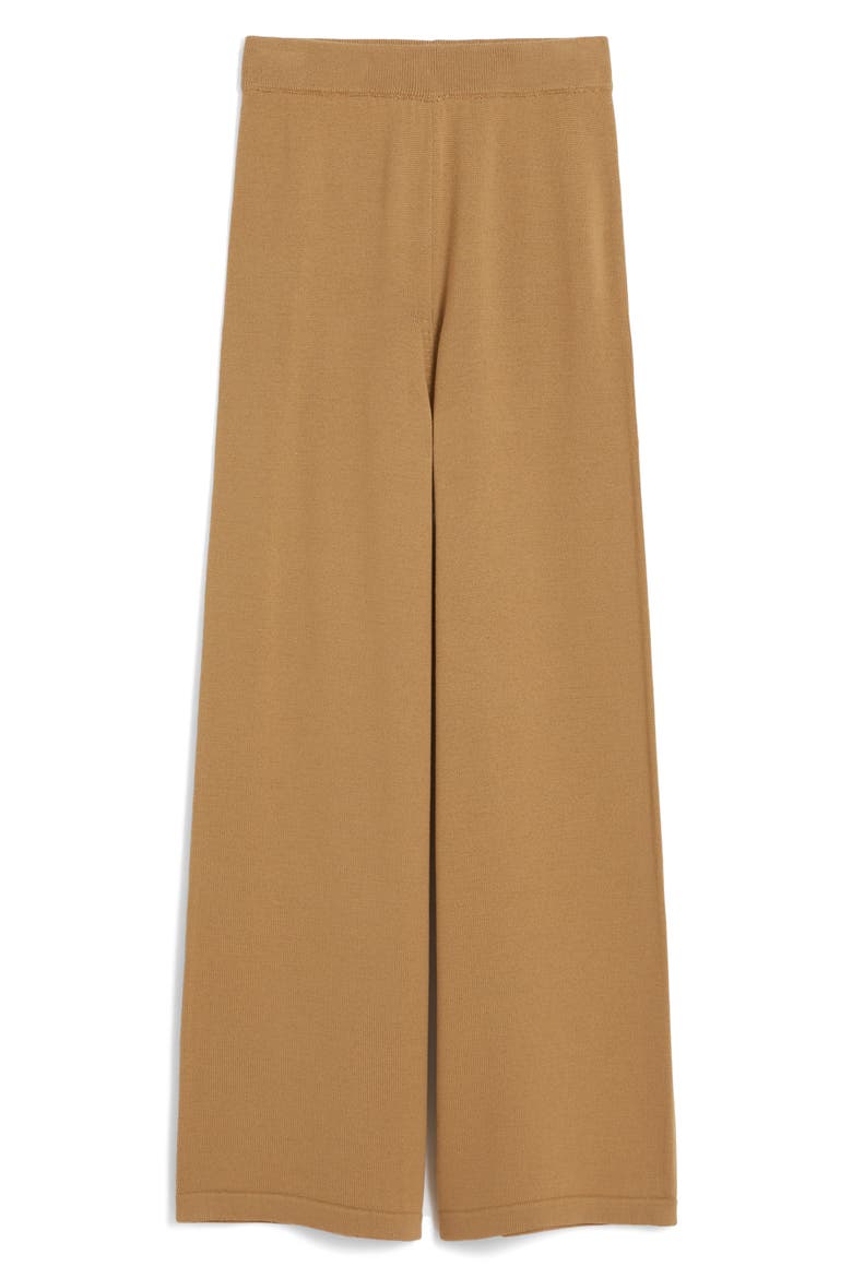 Hamburg Wide Leg Wool Sweater Pants, Alternate, color, CAMEL