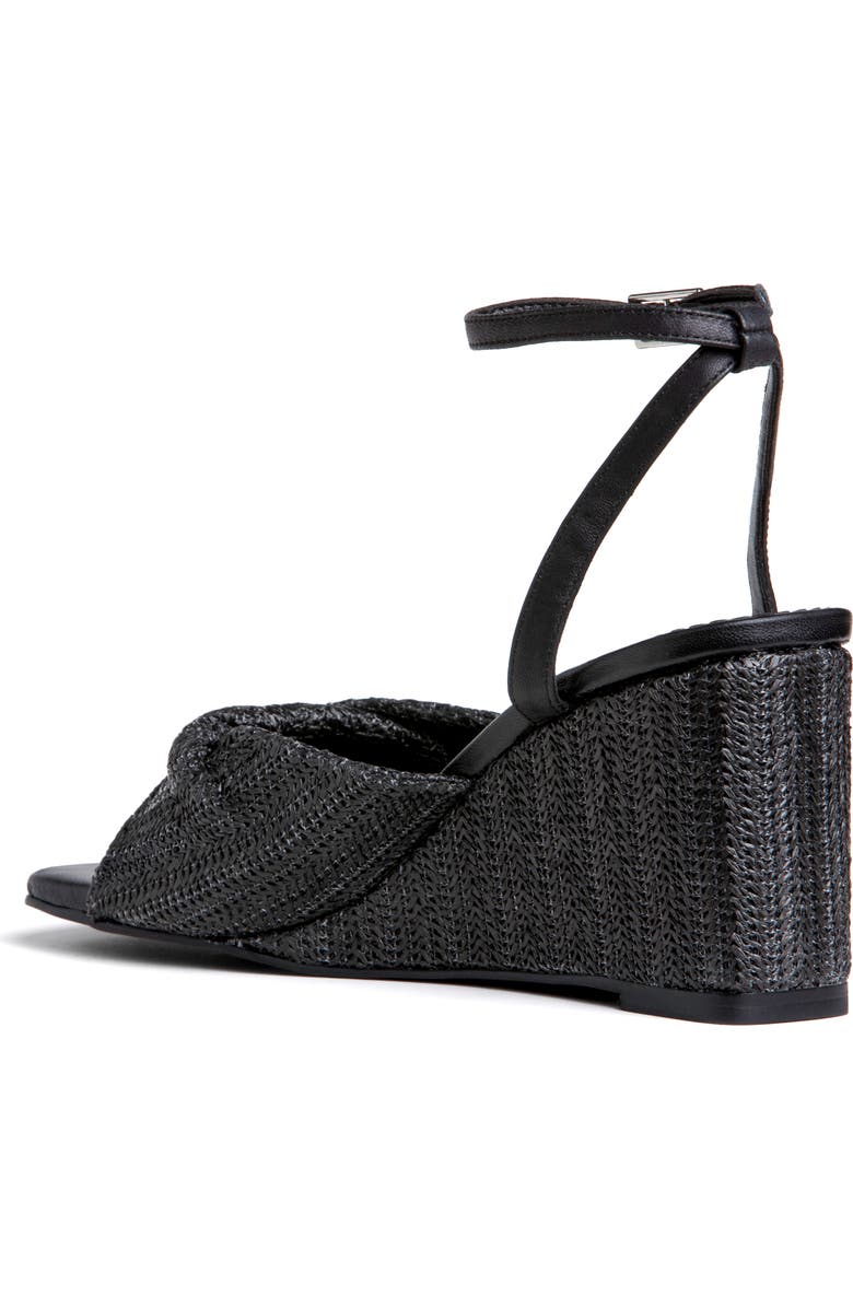 Allegra James Mona Raffia Wedge Sandal, Alternate, color,