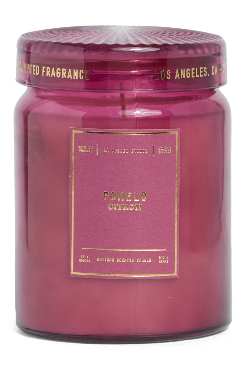 Large Apothecary Jar Candle, Main, color, POMELLO CITRON