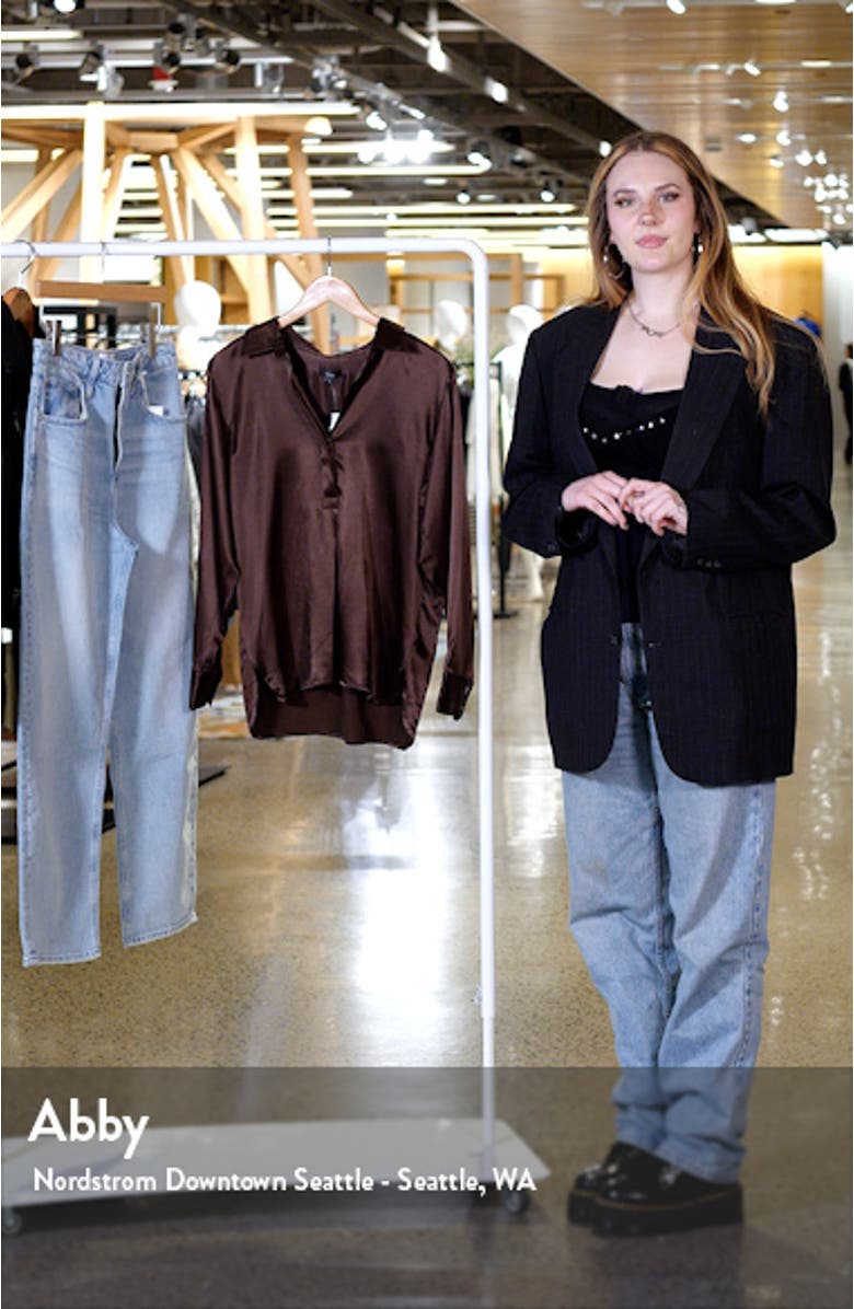 Nissa Satin Button-Up Shirt, sales video thumbnail