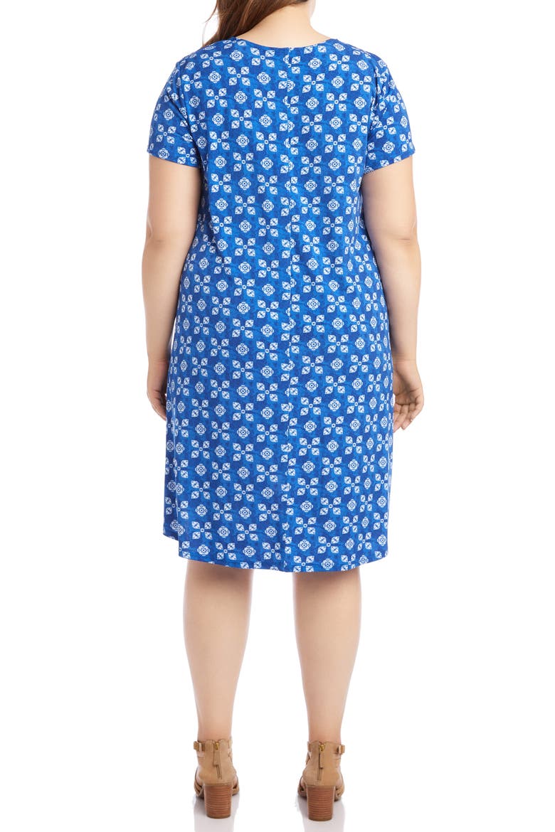 Maggie Tile Print Trapeze Dress, Alternate, color, PRINT