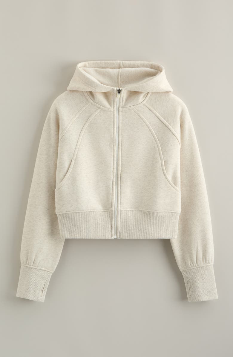 Zella Girl Kids' Cloud Fleece Full Zip Hoodie, Main, color, 