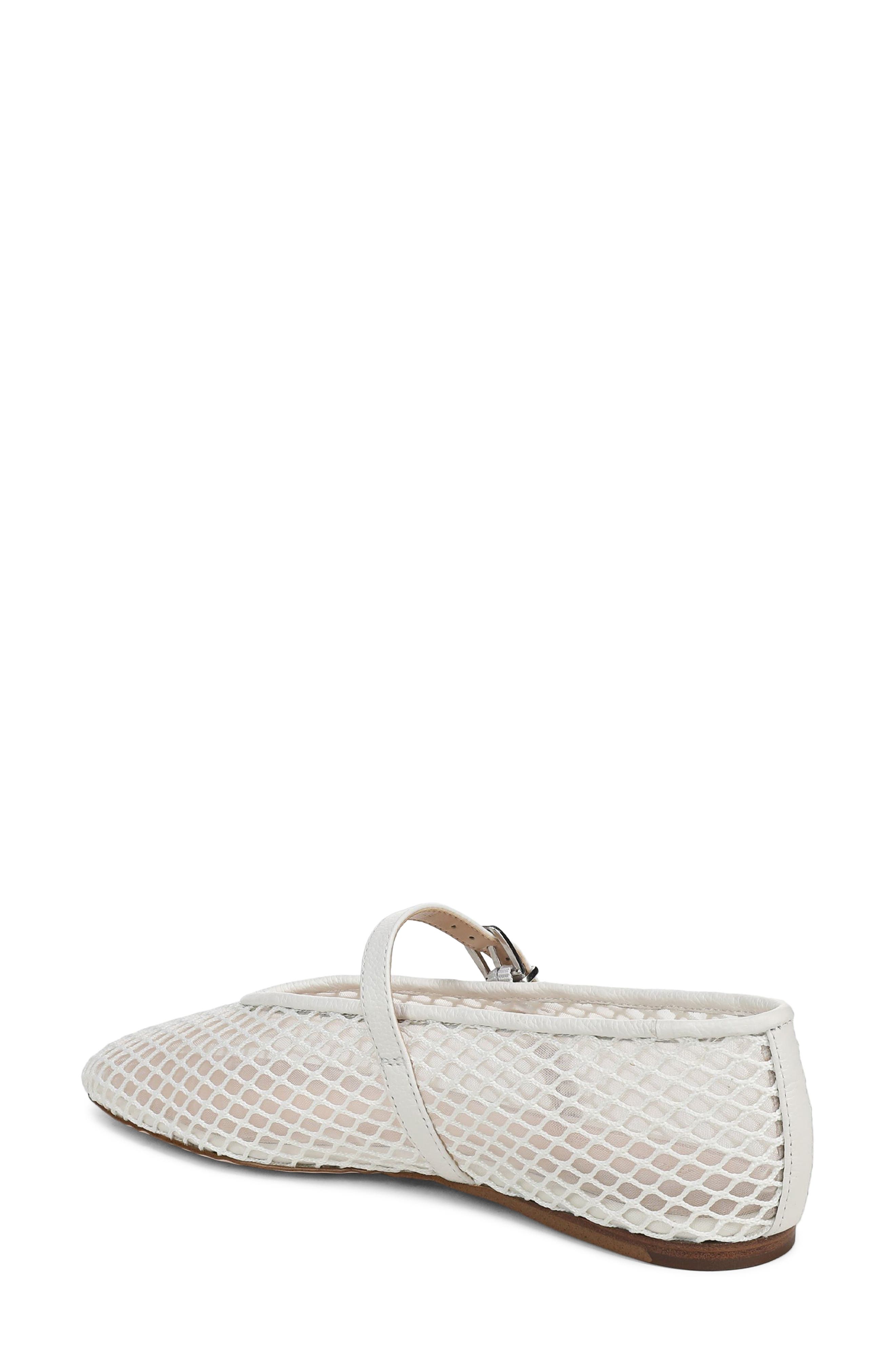 Margot Mesh Mary Jane Flat, Alternate, color, SNOW