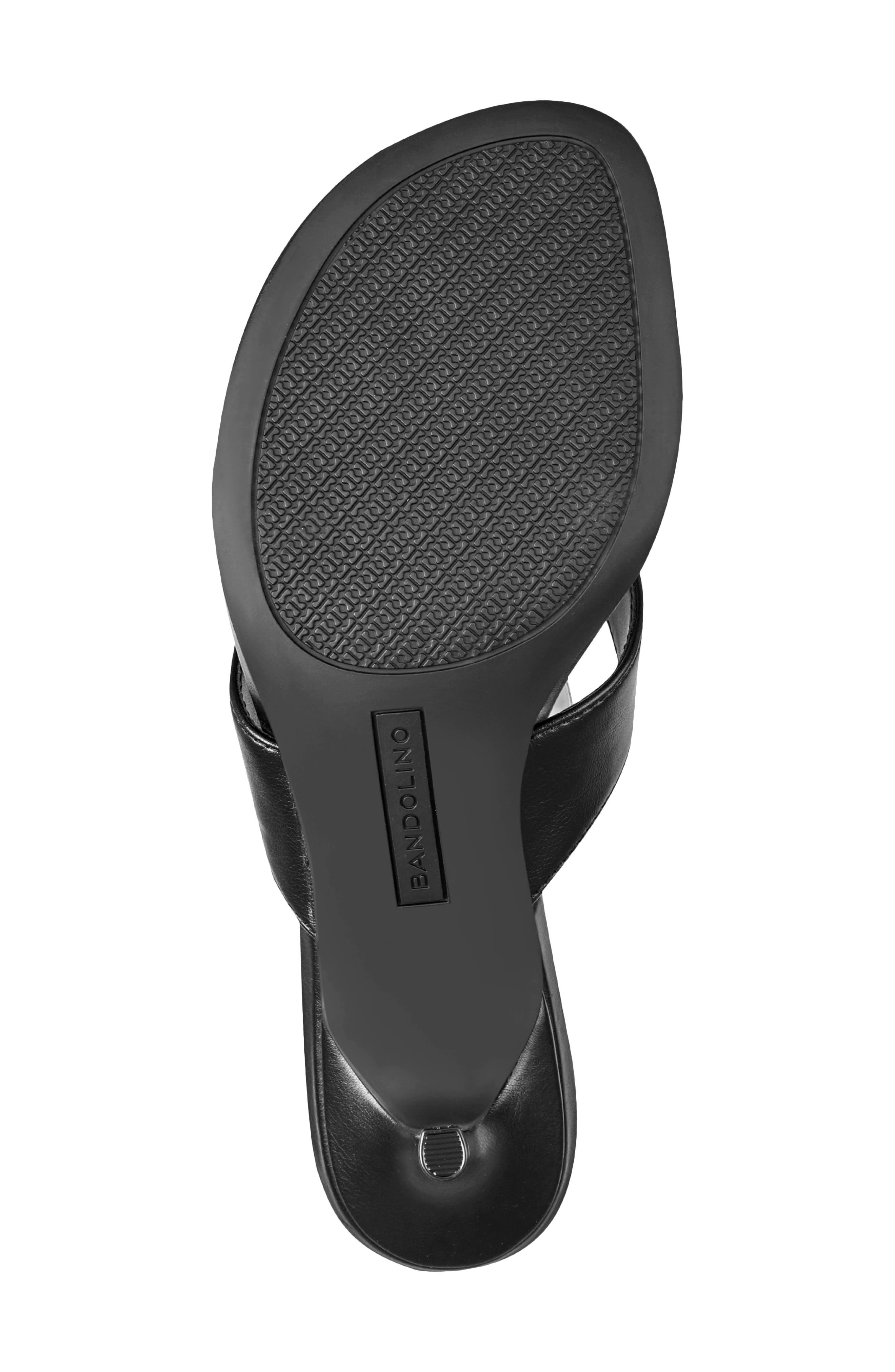 Bandolino Ammer Kitten Heel Flip Flop, Alternate, color, Black